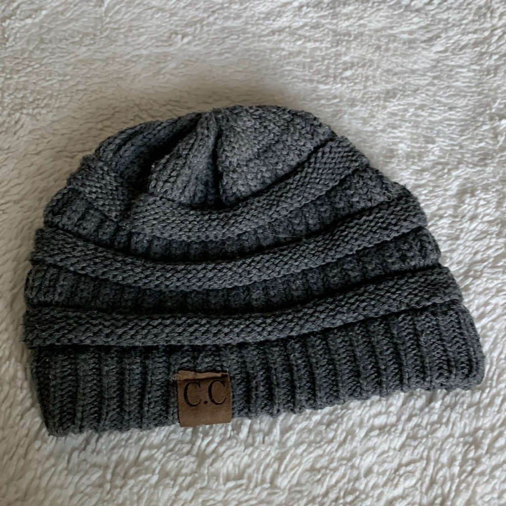 C.C gray knit hat